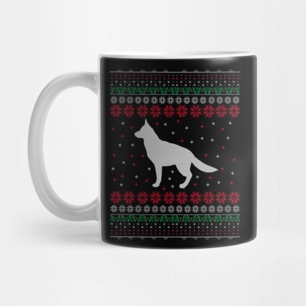 German Shepherd Dog Lover Ugly Christmas Sweater Gift by uglygiftideas